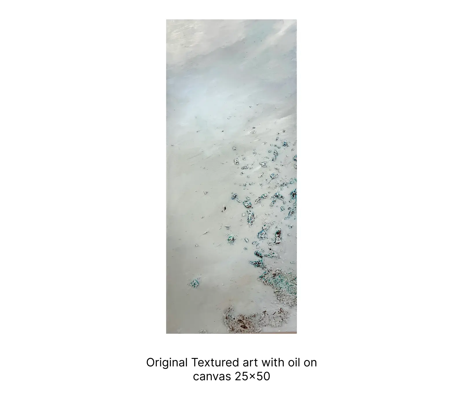 Original acrylic textured painting on canvas 40x70 cm